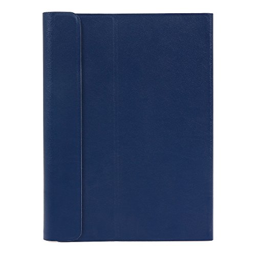 Besmall Wireless Touch Bluetooth Drahtlose Tastatur mit QWERTZ Tastaturlayout für Android Windows Tablet Smartphone(Mit PU-Hülle,Dunkelblau) - 7