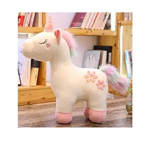 Tickles White Soft Plush Unicorn Horse Stuffes Toy 30 cm