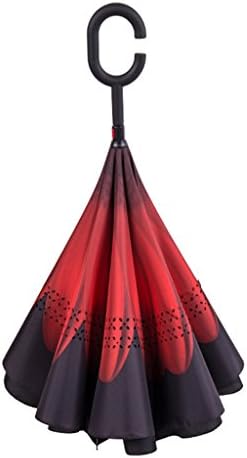 GT Umbrella Unbreakable Inverted/Reversible Umbrella by Tooge for Car Use- Best Umbrella of Sunproof and Windproof-Double Layer -Out Folding Self-Standing for Women and Men