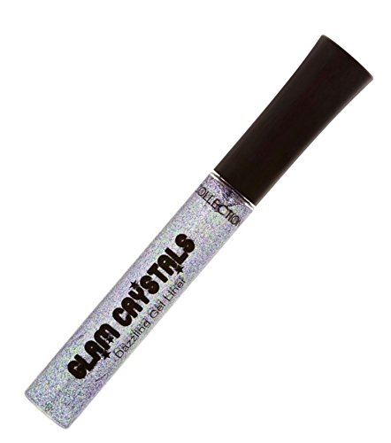 Collection 2000 Glam Crystals Dazzling Gel Eyeliner ~ 4 Hustle ~ Silver Grey Glitter Liquid Eye Liner