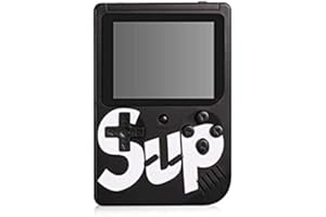 AWH INJOY SUP Game Box - 400 giochi retrò in 1 mini console da collegare alla TV, colore: nero