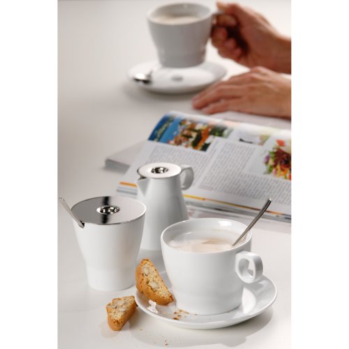 WMF - Taza Café con Leche con Plato y Cuchara 0,225l , 7,5cm altura