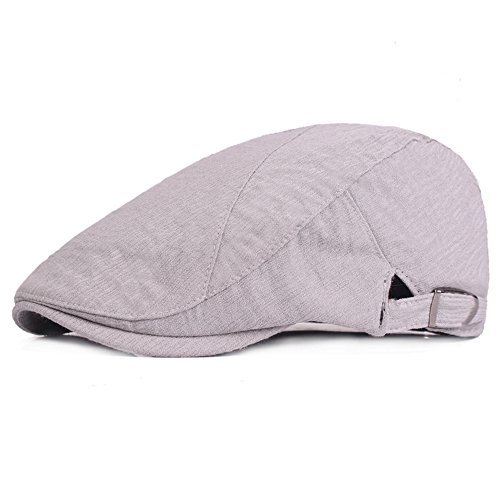 Preisvergleich Produktbild Schiebermütze für Frühling Sommer Herbst Herren Denim Einstellbar Einfarbig Ballonmützen-Hellgrau