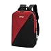 Produktbild Herren 15 Zoll Backpack Leichter Wasserdicht Schulrucksack Groß Laptop Rucksack Nylon TravelLite Anti diebstahl Schulranzen Mit Ladeanschluss und USB (Rot)