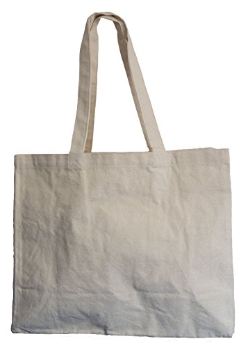 Stabile 300 g/m² Einkaufstasche aus Bio-Baumwolle in Premium-Qualität Jutebeutel Tragetasche Stoffbeutel Shopper - 4