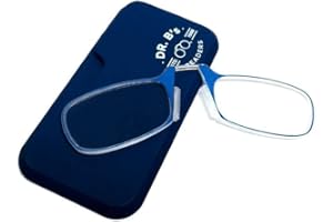 DR. B's Readers Nose Resting Reading Glasses With Case For Men and Women (Power +1.00 to +3.00)