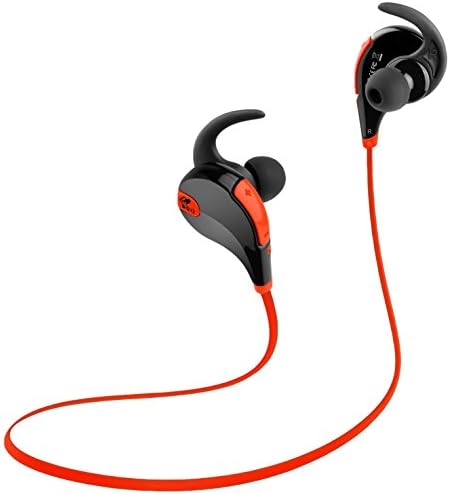 Bluetooth Headphones Sports, SoundPEATS Bluetooth 4.0 Wireless Sports Earphones with Mic for Running (Black/Red)