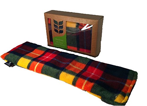 Deluxe Fleece GLADE CHECK Lavender Wheat Bag Heat / Chill Pack (Large 44cm)