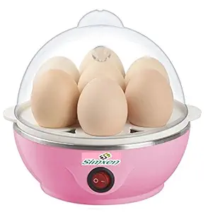 Simxen Egg Boiler Electric Automatic Off 7 Egg Poacher for Steaming, Cooking Also Boiling and Frying, Multi Colour