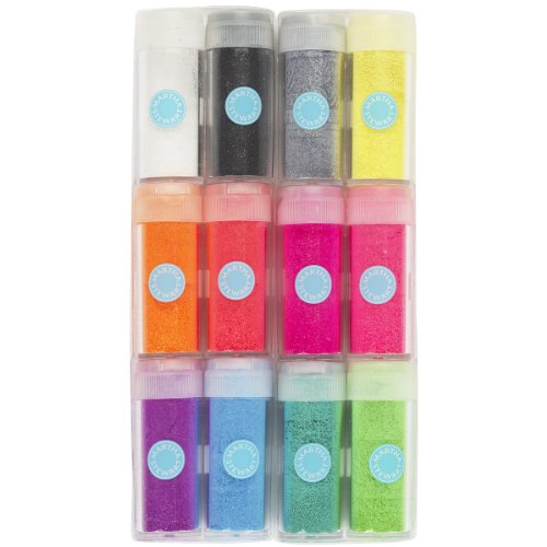 Wilton Marken Inc Martha Stewart Neon Glitter, 12 Stück