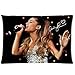 Produktbild Kissenbezug, weich, mit Reißverschluss, Kissenbezug, 16 x 24 Zoll (zwei Seiten), Motiv Ariana Grande Ihre Klangschale Truly, Musik cmf_001 Signature Muster