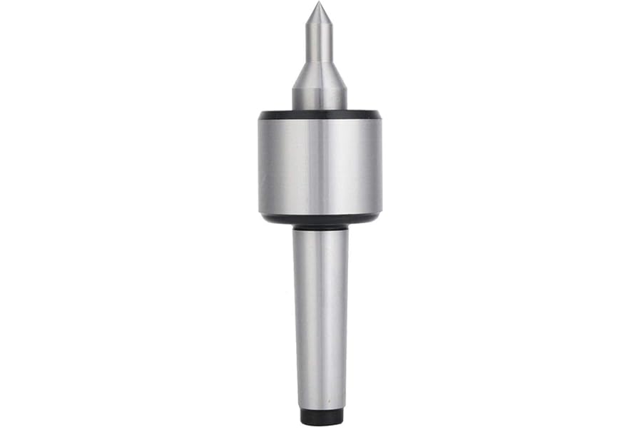 Live Tailstock Center, Heavy Duty MT3 Live Center Professional Carbon Steel High Accuracy 0.000197" Lathes CNC Tool 60°