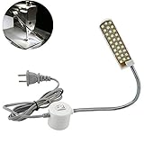 Color de la luz: blanco. ccsfrgtrh - Lámpara de luz LED para máquina de Coser, Interruptor de pie magnético para Coser