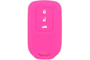 BROVACS Silikonowa osłona osłona etui skóra kurtka pasuje do HONDA 3 przyciski inteligentny pilot kluczy Fob CV4209 róża