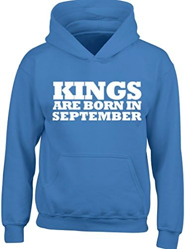 Illustrated Identity Kings Are Born In September Long Sleeved Hoodie Ages 3/4-12/14