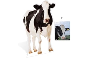 BundleZ-4-FanZ Fan Packs Kuh - Lebensgrosse Pappfiguren/Stehplatzinhaber/Aufsteller - Enthält 8X10 (25X20Cm) Foto