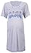 Happy Mama Women's Maternity Hospital Gown Nightie for Labour & Birth. 193p (Blue, UK 12)