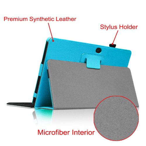 Fintie Schutzhülle Flip Case mit Stylus Halterung für Microsoft Surface RT/Surface 2 26,9 cm nicht kompatibel mit Windows 8 Pro blau Surface Pro / Surface Pro 2 - 7