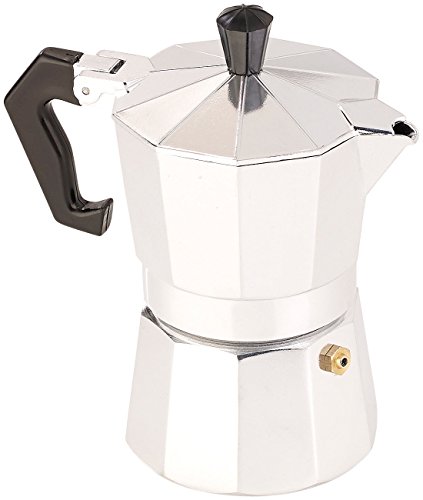 Cucina di Modena Kaffee-Kocher: Espressokocher für 3 Tassen, für Induktions-Herde geeignet, 150 ml (Espressokocher induktionsgeeignet)