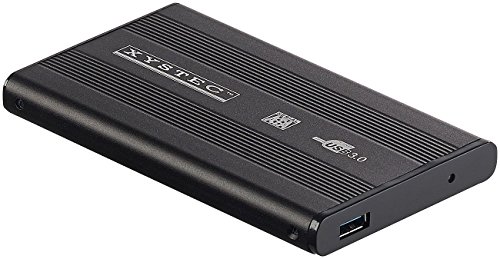 Xystec Externes USB-3.0-Festplattengehäuse für 2,5″-SATA-Festplatten - 3