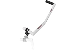 ELPRICO Ergonomiczny Uchwyt do Podkaszarki do Trawy, Przedłużenie Uchwytu Zjadacza Chwastów z Klipsem Wspornika, Aluminiowy Uchwyt Podkaszarki do Trawnika, do Pielęgnacji Trawników,