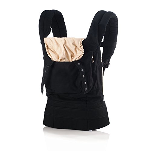 Bebamour Cotton Baby Carrier 4 in 1 Front and Back Carriers (Black)
