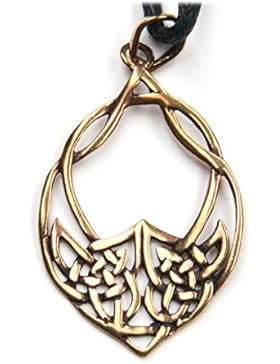 Kelten Bronze Schmuck Anhänger Länge: 3.7cm inkl. Band
