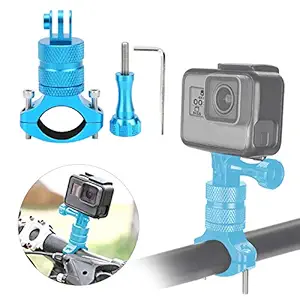 Aluminium Alloy Action Camera Bracket, Bike Action Camera Bracket, Universal Motorcycle for Bike(Blue)