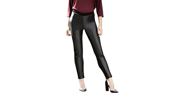 ESMARA in finta pelle anteriore elasticizzato Jeggings da ragazza nero  Large : Amazon.it: Moda