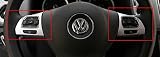 Accesorio para adornos en cromo para volante multifunción cromado mate de Volkswagen Tiguan 2010 - 2014 botones interior Deflector