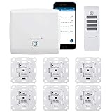 Intelligente Smart Home Lösung für die Steuerung von 6 Rollläden oder Markisen - beliebig um weitere Rollladen und Funktionen mit weiteren Homematic IP Bauteilen erweiterbar