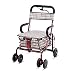Produktbild HYJ Rollatoren Fahren Sie medizinische faltende Mobilität Rollator-Fußgänger Aluminiumlegierung mit der Handbremse, die für ältere Personen faltbar ist
