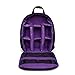 Produktbild LHJ Kamerarucksack 2-3 Ersatzobjektive Mit Großem Fassungsvermögen Dickes Schwaches Padfach Geeignet Für Canon Nikon Sony Wasserdichter Rucksack,Purple,34 * 27.5 * 13.5cm