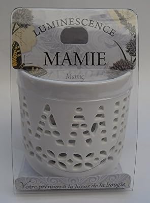 History & Heraldry PHOTOPHORE EN CERAMIQUE ET BOUGIE CHAUFFE-PLAT " MAMIE " Collection LUMINESCENCE
