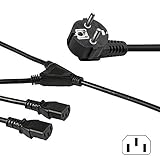 Color del cable: negro, Material de la capa: Cloruro de polivinilo (PVC);