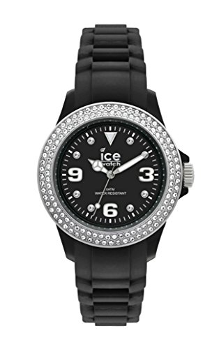 Ice-Watch Unisex-Armbanduhr Big Stone Schwarz Silver Sili ST.BS.B.S.11 Ice-Watch Unisex-Armbanduhr Big Stone Schwarz Silver Sili ST.BS.B.S.11