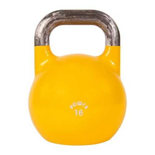 Asequible POWRX Kettlebell Pesa Rusa Competición 4-28 kg + PDF Workout
(16 kg) En línea