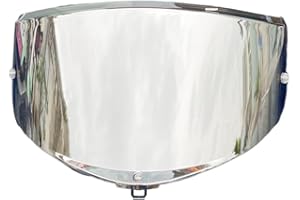 BSTOP K6 Shield Visor for AGV K6 K6S Face Shield Uv Protected Windshield Moto Helmet Accessories (Revo Clear Silver-Day and Night)
