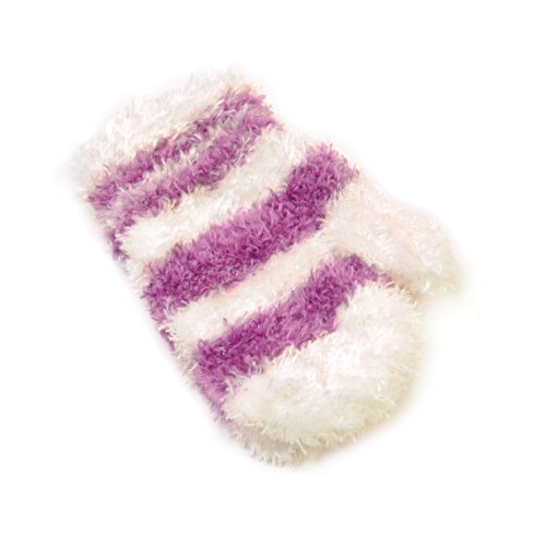 Anucci Babies Purple White Stripe Magic Mittens GL100