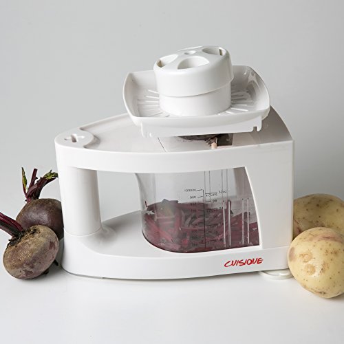 Cuisique Premium Spiralschneider inklusive 8 in 1 Häcksel-Reibe und Saftpresse - 8