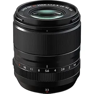 Fujifilm Fujinon XF 33mm F1.4 R LM WR Prime Lens - Black (Linear Motor, Weather Resistance)