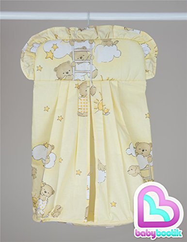 New Baby Nappy Bag / Diaper Stacker for Nursery Cot / Cotbed - On Ladders Yellow