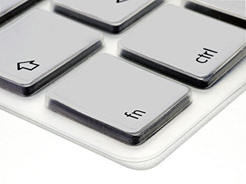 MyGadget MacBook Tastaturschutz QWERTZ für Apple Air 13″ / 13″ & 15 Pro Retina (deutsche Tastatur) – Silikon Silikonschutz in Silber - 3