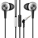 Komfortables Design - Ohrhörer mit Mikrofon- und Lautstärketasten für im Freisprechmodus, um Telefonanrufe anzunehmen / abzulehnen, Songs abzuspielen / pausieren, nächstes / vorheriges Lied zu überspringen, Lautstärke +/-, Siri starten. Vergoldete 3,5-mm-Audiobuchse für eine verlustfreie Tonfrequenz zu Ihrem Audiogerät.