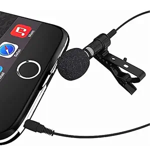 EER Collar Mic Pro Microphone for YouTube Recording, 3.5mm Jack Clip-on Mic, Mini Mic for Recording, Mic for Mobiles Phones