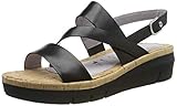 tamaris keilabsatz rosa  Tamaris Damen 1-1-28011-32 Peeptoe Sandalen, Schwarz (Black 1), 36 EU