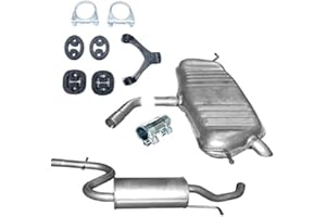 POLM-OSTR Auspuff Mittelschalldämpfer Endschalldämpfer + Montageware Neuware (passend für das angegebene Fahrzeug,siehe Artikelbeschreibung)