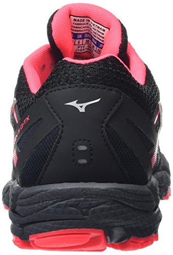 Mizuno Women’s Wave Kien 3 G-Tx Trail Running Shoes, Black (Black/Silver/Diva Pink), 7.5 UK 41 EU
