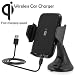 Produktbild Universal Wireless Auto KFZ-Halterung mit Qi-Ladefunktion kompatibel mit Apple iPhone X, 8, 8 Plus / Samsung Galaxy Note 8, S8, S8+, S7, S7 Edge / LG G6, G4 / Microsoft / Motorola usw.