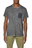 Softe Baumwolle ESPRIT Herren 039EE2K027 T-Shirt, Schwarz (Black 001), X-Large (Herstellergröße: XL)